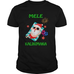 Beach Santa Mele Kalikimaka Hawaiian Christmas Hawaii shirt