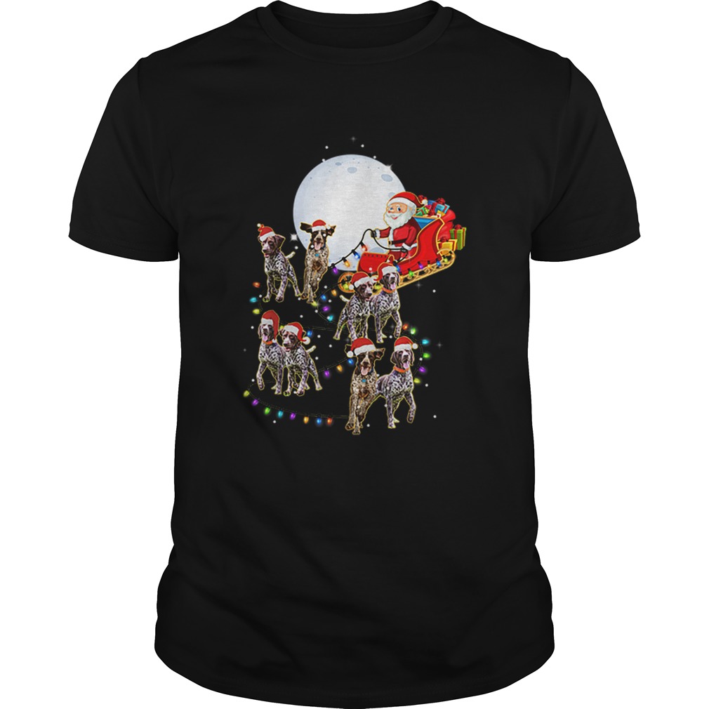 Beautiful German Shorthaired Pointer Christmas Reindeer Lights Gifts shirt Beautiful German Shorthaired Pointer Christmas Reindeer Lights Gifts shirt