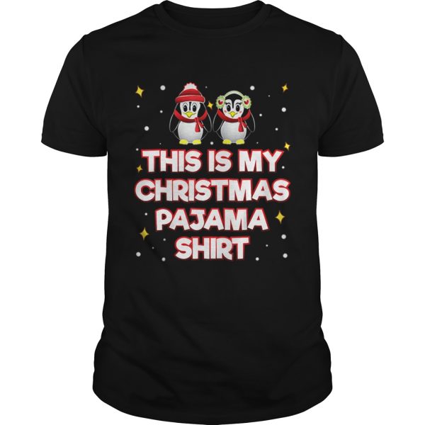 Beautiful This Is My Christmas Pajama Funny Xmas Penguin shirt