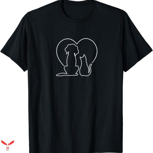 Big Dog T-shirt Dog Cat Cute