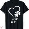 Big Dog T-shirt Paws Heart