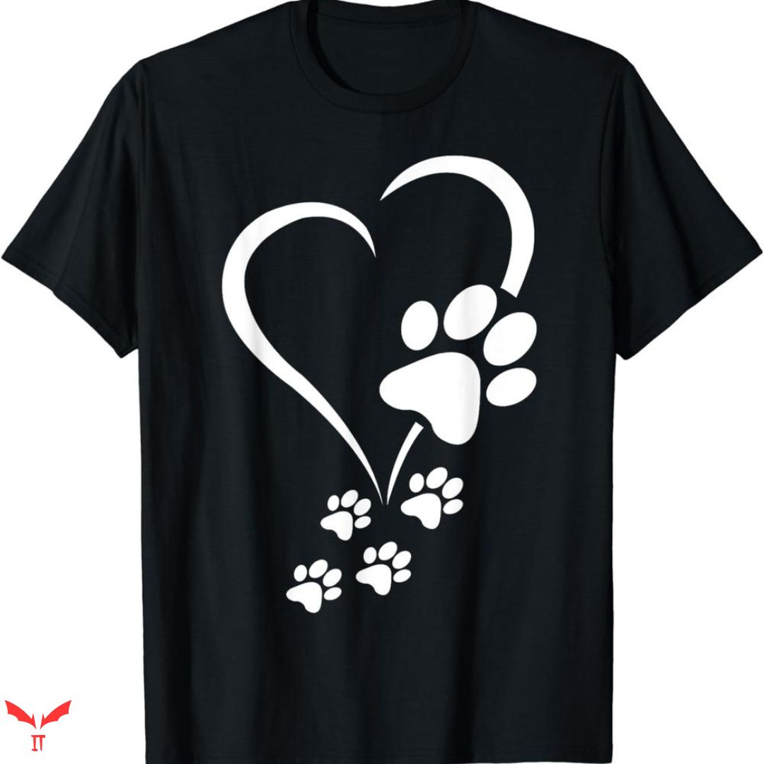 Big Dog T-shirt Paws Heart Big Dog T-shirt Paws Heart