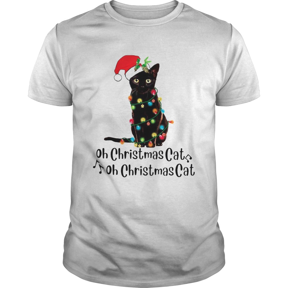 Black Cat Santa Light Oh Christmas Cat Oh Christmas Cat shirt Black Cat Santa Light Oh Christmas Cat Oh Christmas Cat shirt