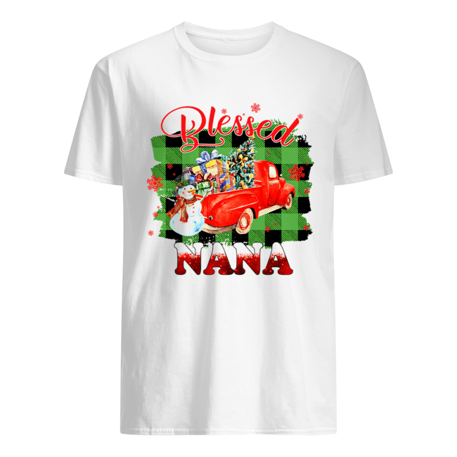 Blessed Nana Christmas Truck Snowman T-Shirt Blessed Nana Christmas Truck Snowman T-Shirt