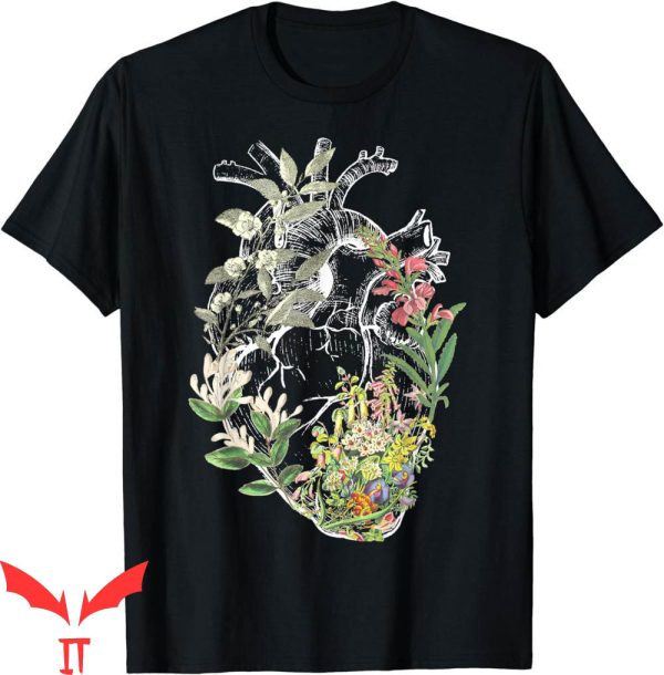 Blood Flower T-Shirt Anatomical Heart Flowers Show Your Love