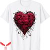 Blood Flower T-Shirt Bleeding Heart Gothic Roses Gothic