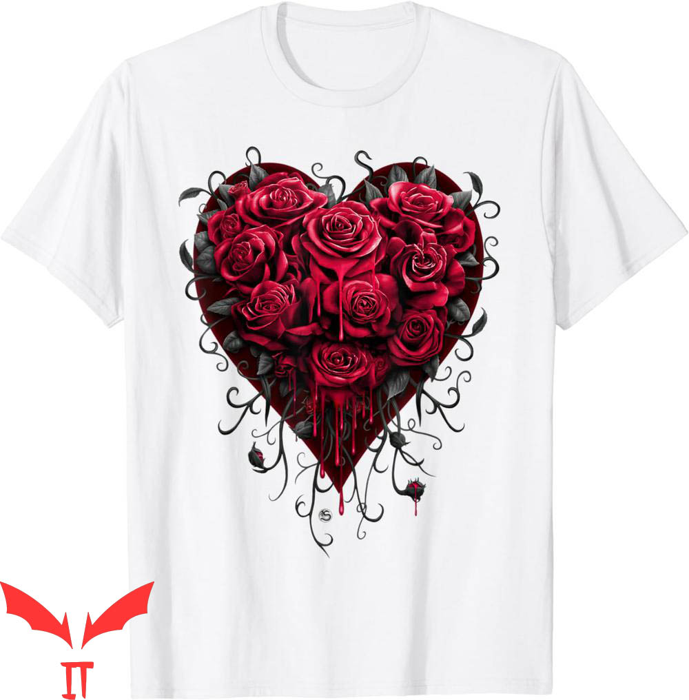 Blood Flower T-Shirt Bleeding Heart Gothic Roses Gothic Blood Flower T-Shirt Bleeding Heart Gothic Roses Gothic