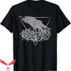 Blood Flower T-Shirt Gothic Black Rose Crow Bird Creepy