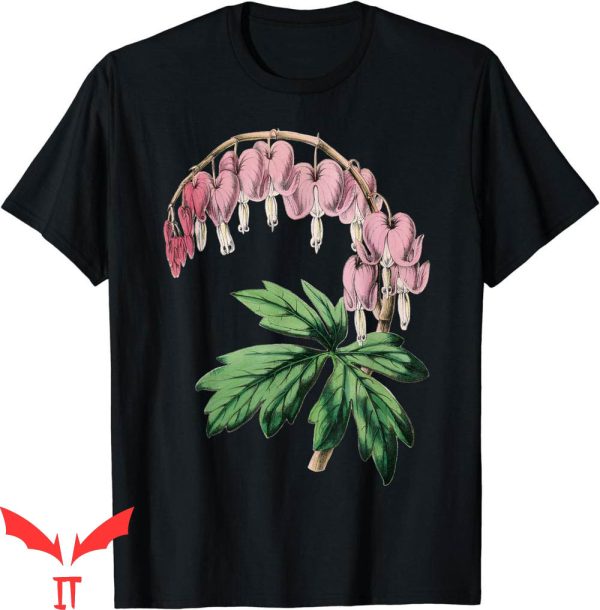 Blood Flower T-Shirt Pink Bleeding Heart Flowers