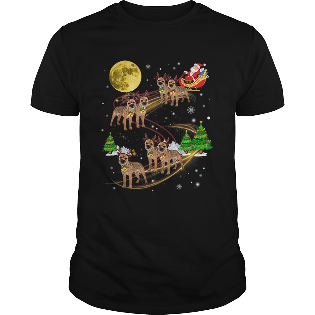 Border Terrier Dog Christmas Funny Dog Santa Xmas shirt Border Terrier Dog Christmas Funny Dog Santa Xmas shirt