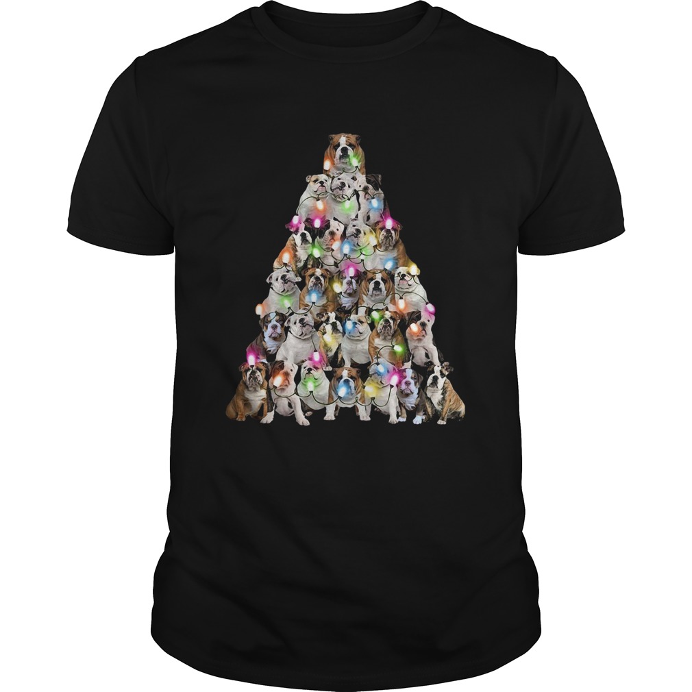 Bulldog Christmas Tree shirt Bulldog Christmas Tree shirt