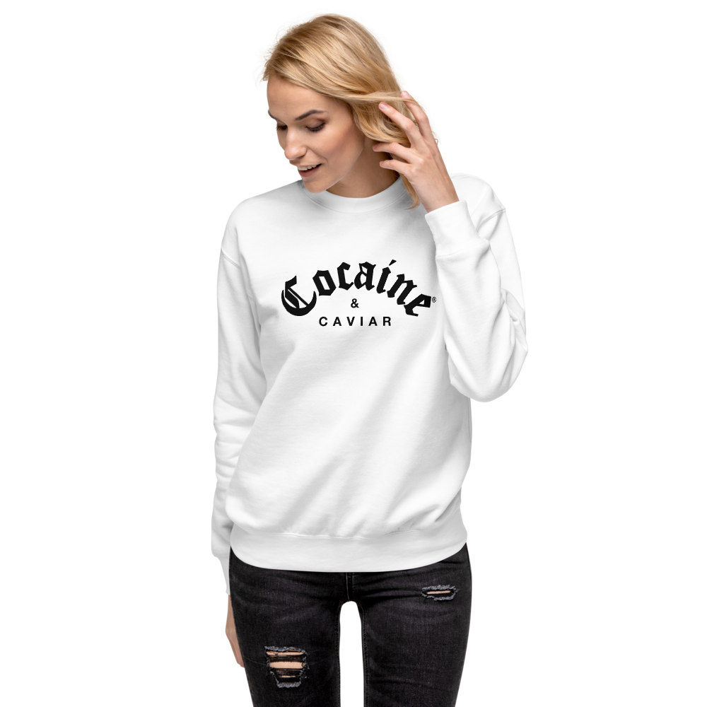 COCAINE & CAVIAR BRICK WHITE SWEATSHIRT COCAINE & CAVIAR BRICK WHITE SWEATSHIRT