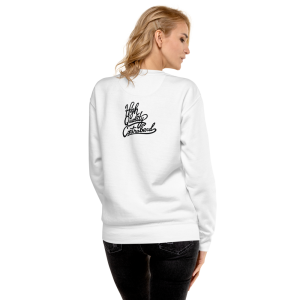 COCAINE & CAVIAR BRICK WHITE SWEATSHIRT