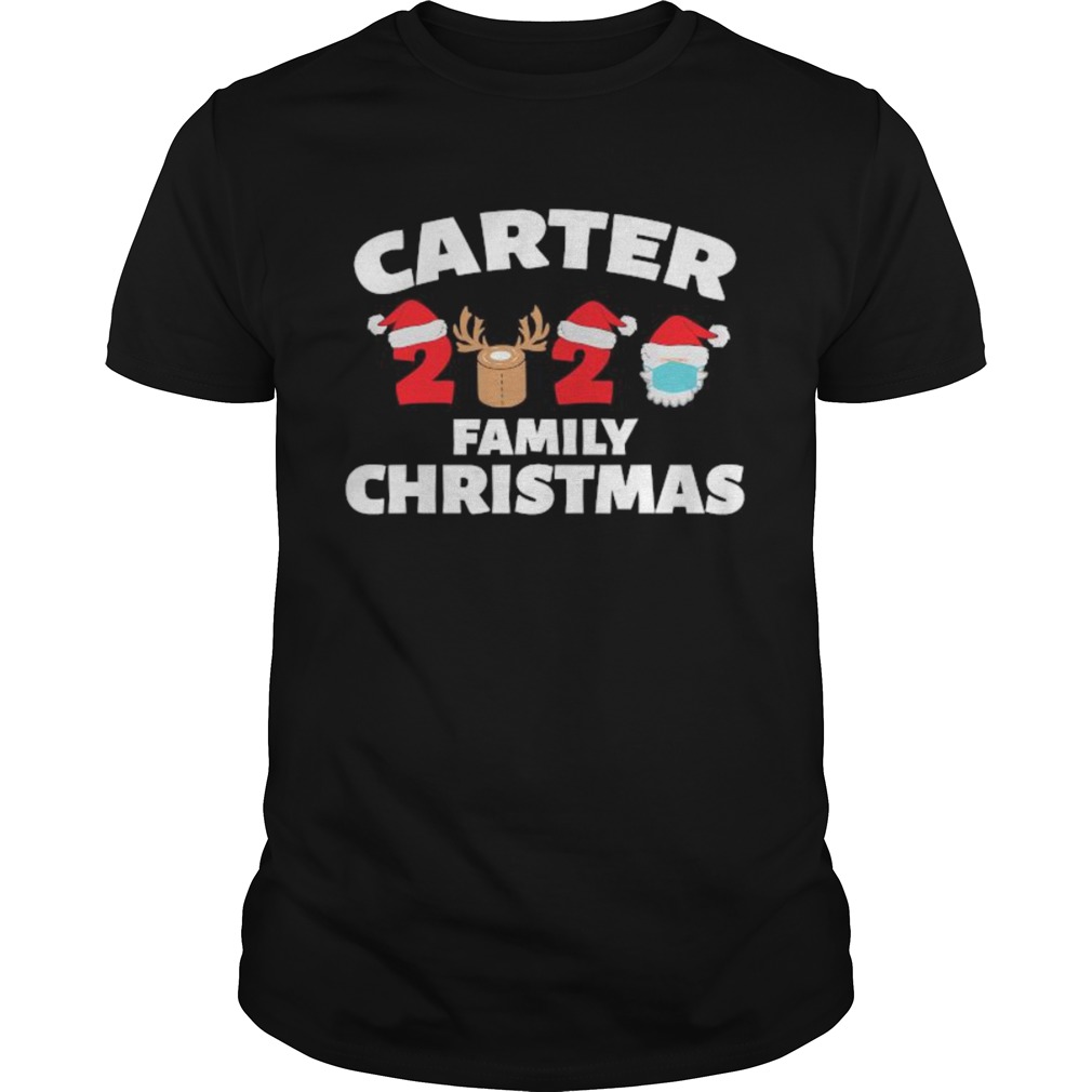 Carter Family Christmas 2020 Matching Santa Clause Mask shirt Carter Family Christmas 2020 Matching Santa Clause Mask shirt