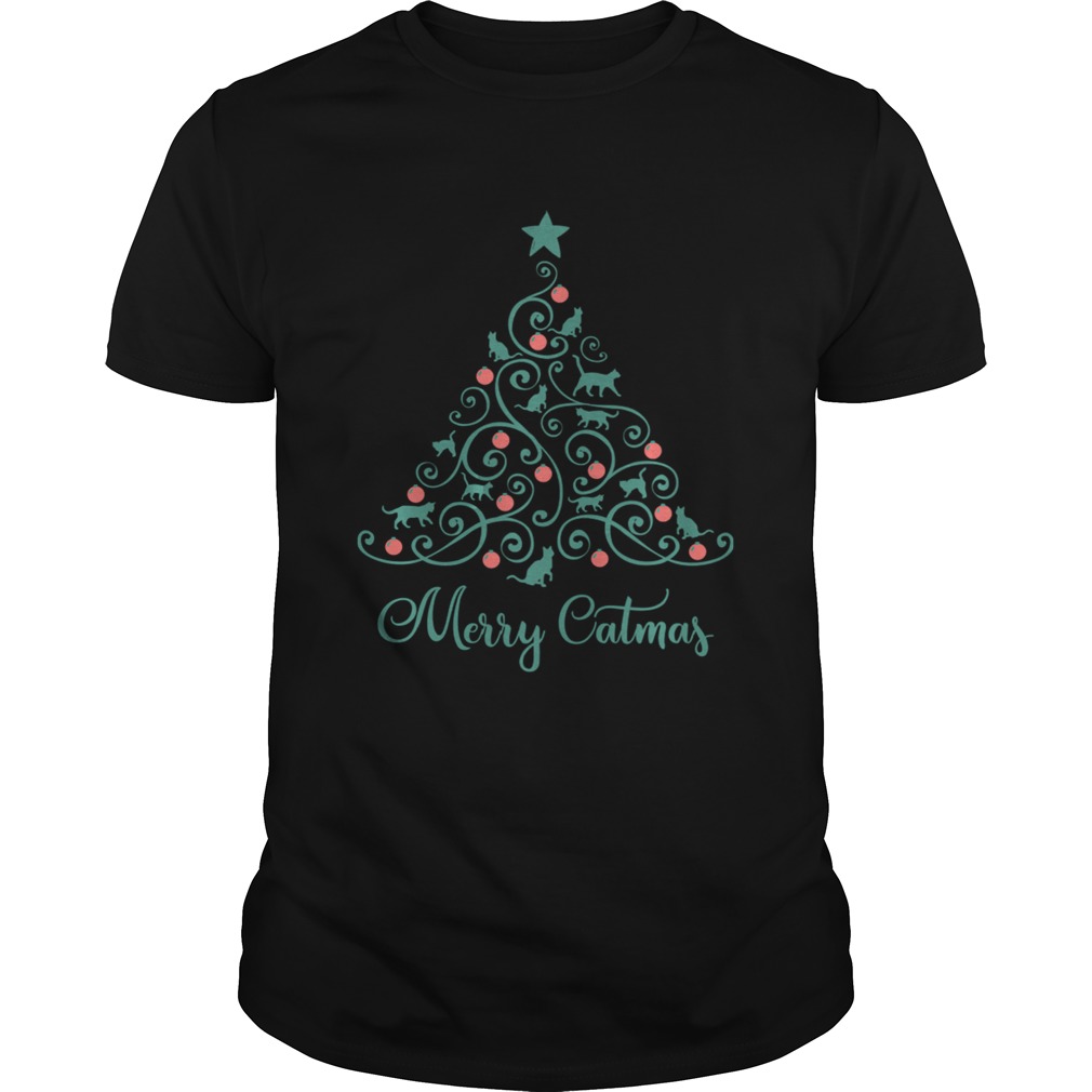 Cat Lover Christmas Gifts Merry Catmas Cats Christmas Tree shirt Cat Lover Christmas Gifts Merry Catmas Cats Christmas Tree shirt