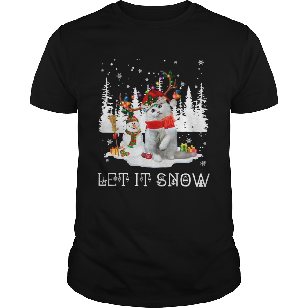 Cat Reindeer Snowman Merry Christmas Let It Snow shirt Cat Reindeer Snowman Merry Christmas Let It Snow shirt