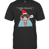 Cat Santa Dashing Through The No Merry Christmas T-Shirt