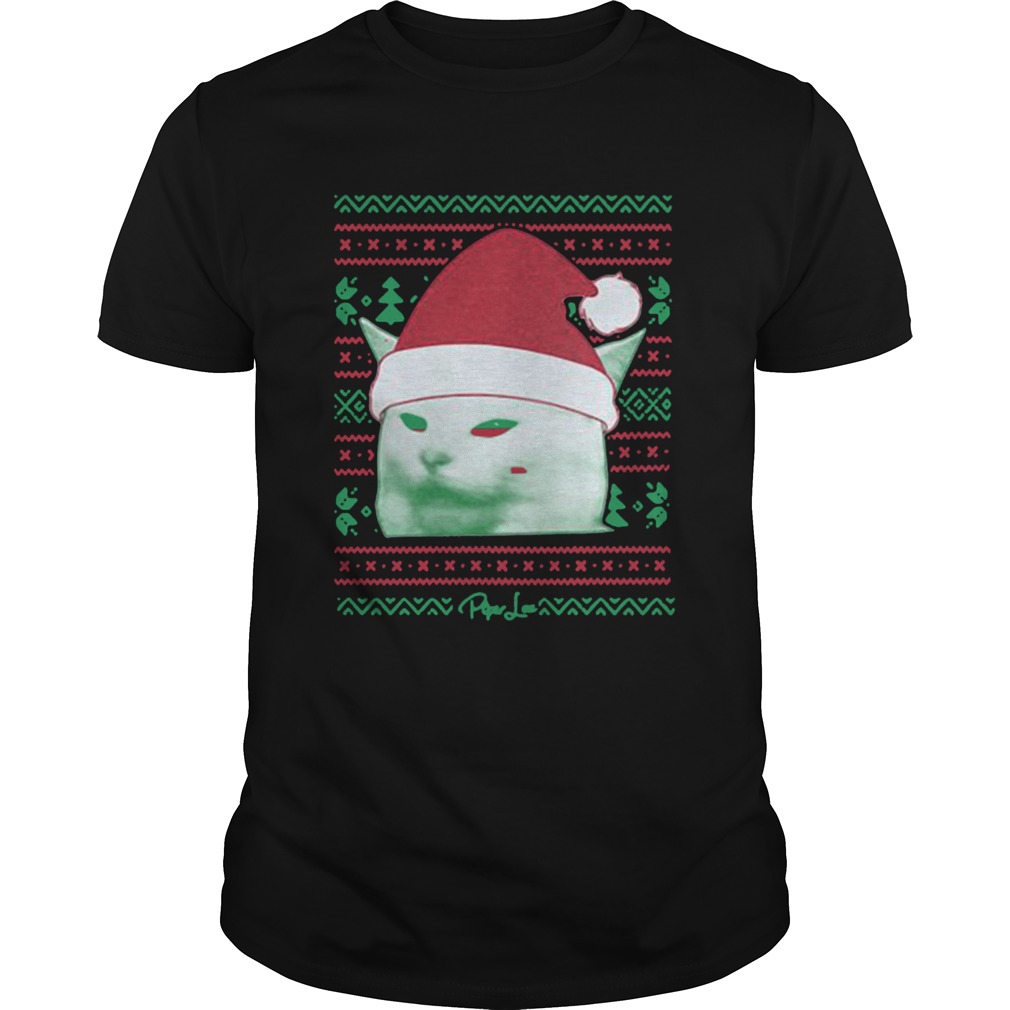 Cat being yelled at Christmas shirt Cat being yelled at Christmas shirt
