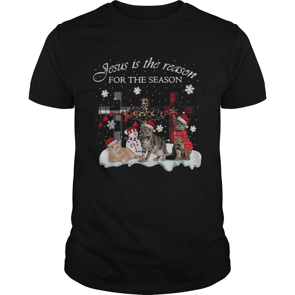 Cats Jesus is the reason for the season Christmas shirt Cats Jesus is the reason for the season Christmas shirt