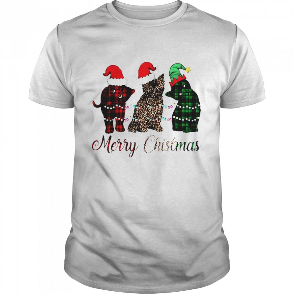 Cats Triple Santa Merry Christmas light shirt Cats Triple Santa Merry Christmas light shirt