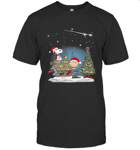 Charlie Brown And Snoopy Merry Christmas T-Shirt Charlie Brown And Snoopy Merry Christmas T-Shirt