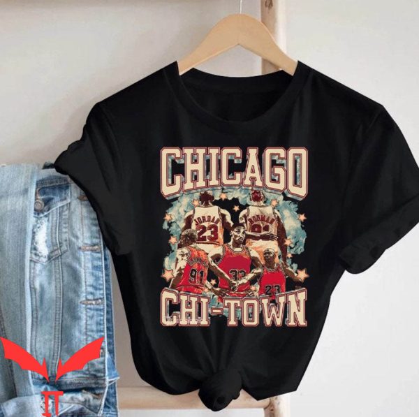 Chicago Bulls T-Shirt Basketball Chi Town Vintage American