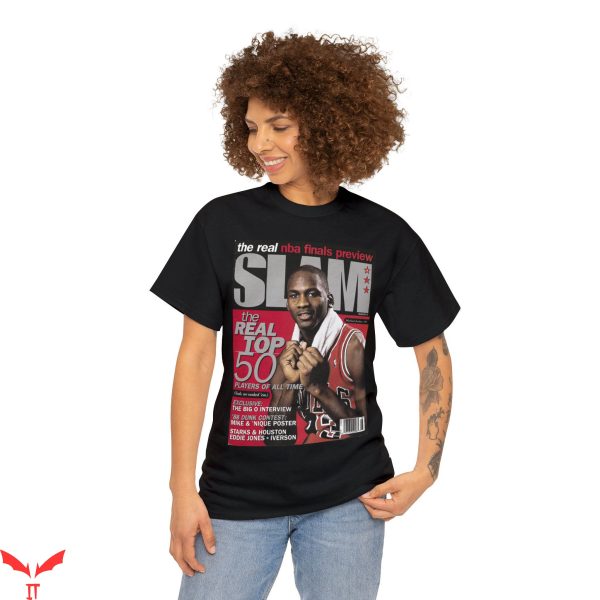 Chicago Bulls T-Shirt Michael Jordan Slam NBA Basketball