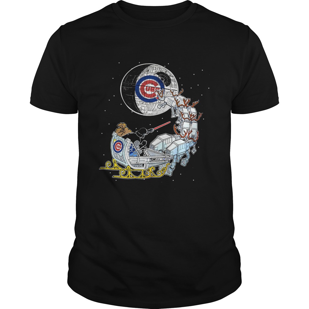 Chicago Cubs Star Wars Christmas Darth Vader Santas Sleigh shirt Chicago Cubs Star Wars Christmas Darth Vader Santas Sleigh shirt