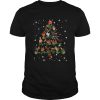 Chickens light Christmas tree shirt