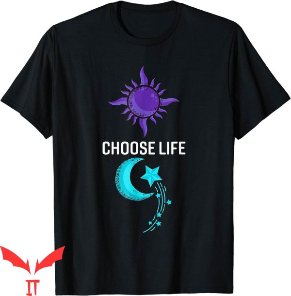 Choose Life T-Shirt Suicide Prevention Sun Moon Semicolon