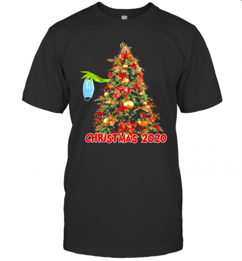 Christmas 2020 Grinch Mask Christmastree Xmas T-Shirt Christmas 2020 Grinch Mask Christmastree Xmas T-Shirt