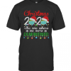 Christmas 2020 Quarantine Christmas Santa Face Wear Mask T-Shirt