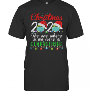 Christmas 2020 Quarantine Christmas Santa Face Wear Mask T-Shirt