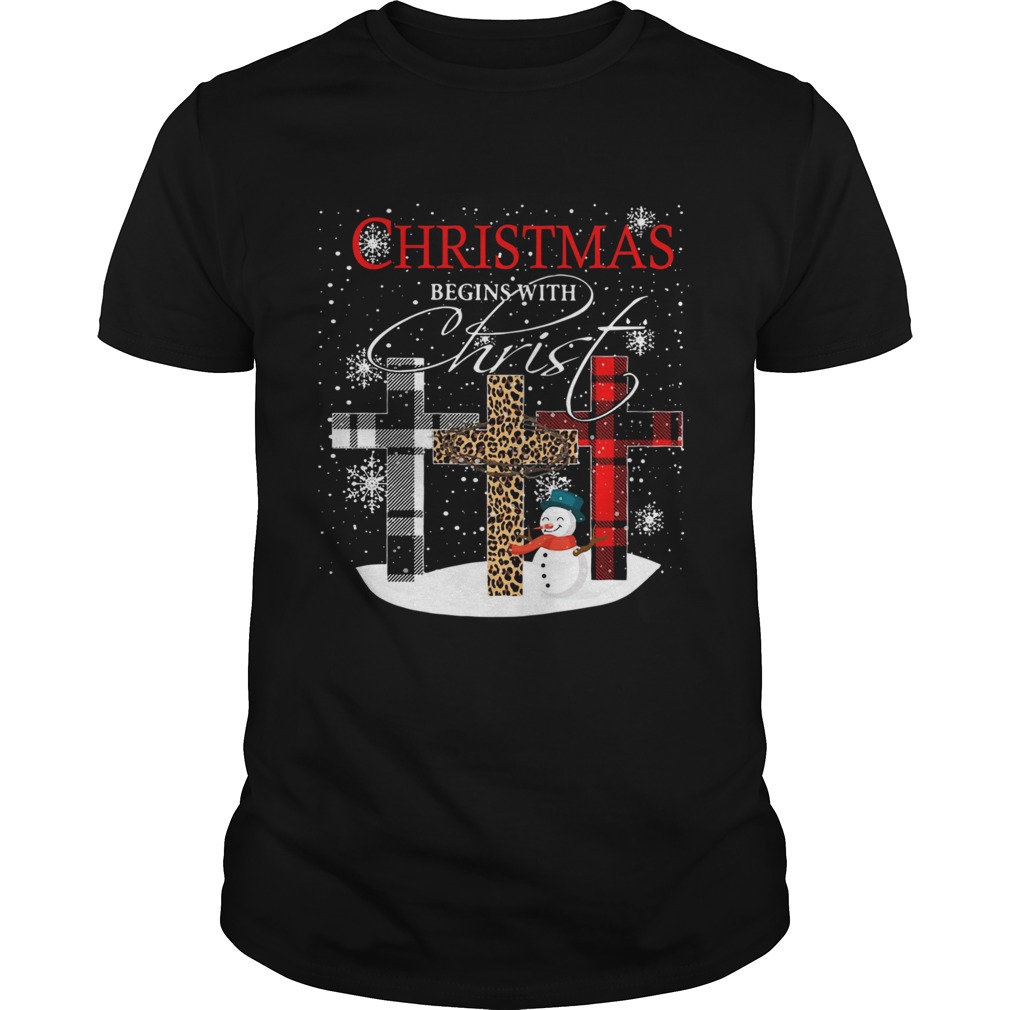 Christmas Begins With Christ Sowman Jesus Christmas Ugly shirt Christmas Begins With Christ Sowman Jesus Christmas Ugly shirt