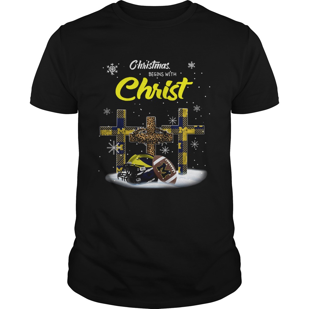 Christmas Begins With Michigan Wolverines shirt Christmas Begins With Michigan Wolverines shirt