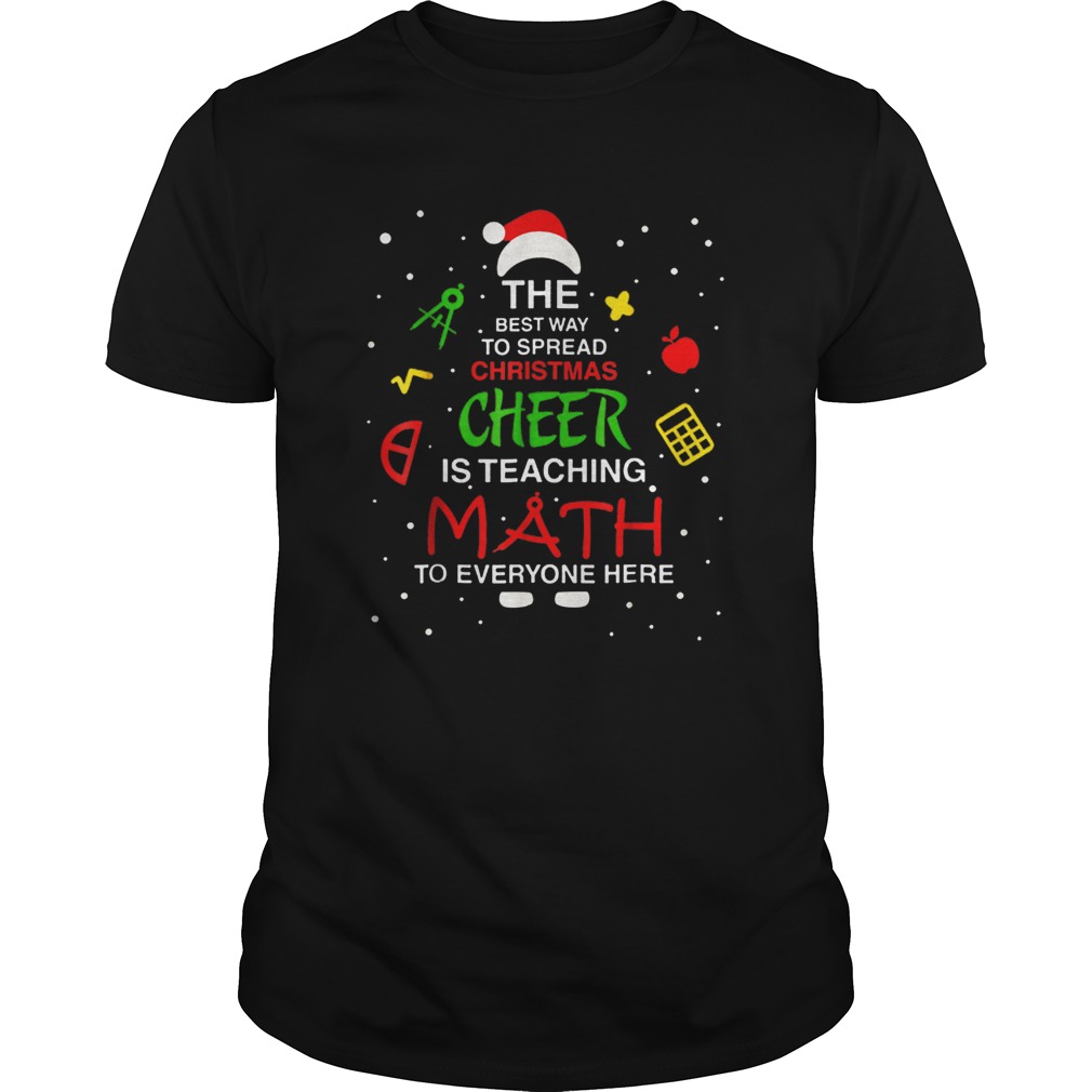 Christmas Cheer is Teaching Math shirt Christmas Cheer is Teaching Math shirt