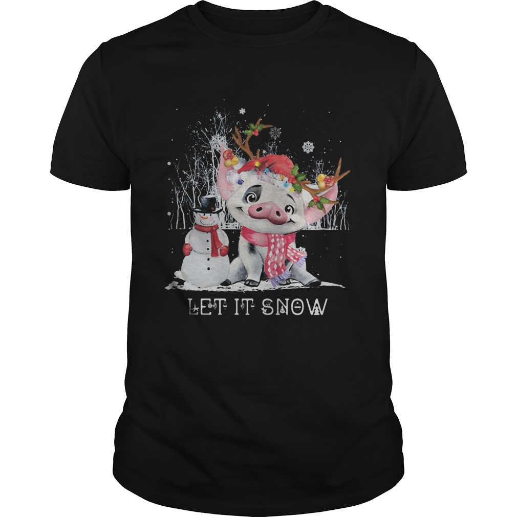 Christmas Pig Let It Snow shirt Christmas Pig Let It Snow shirt