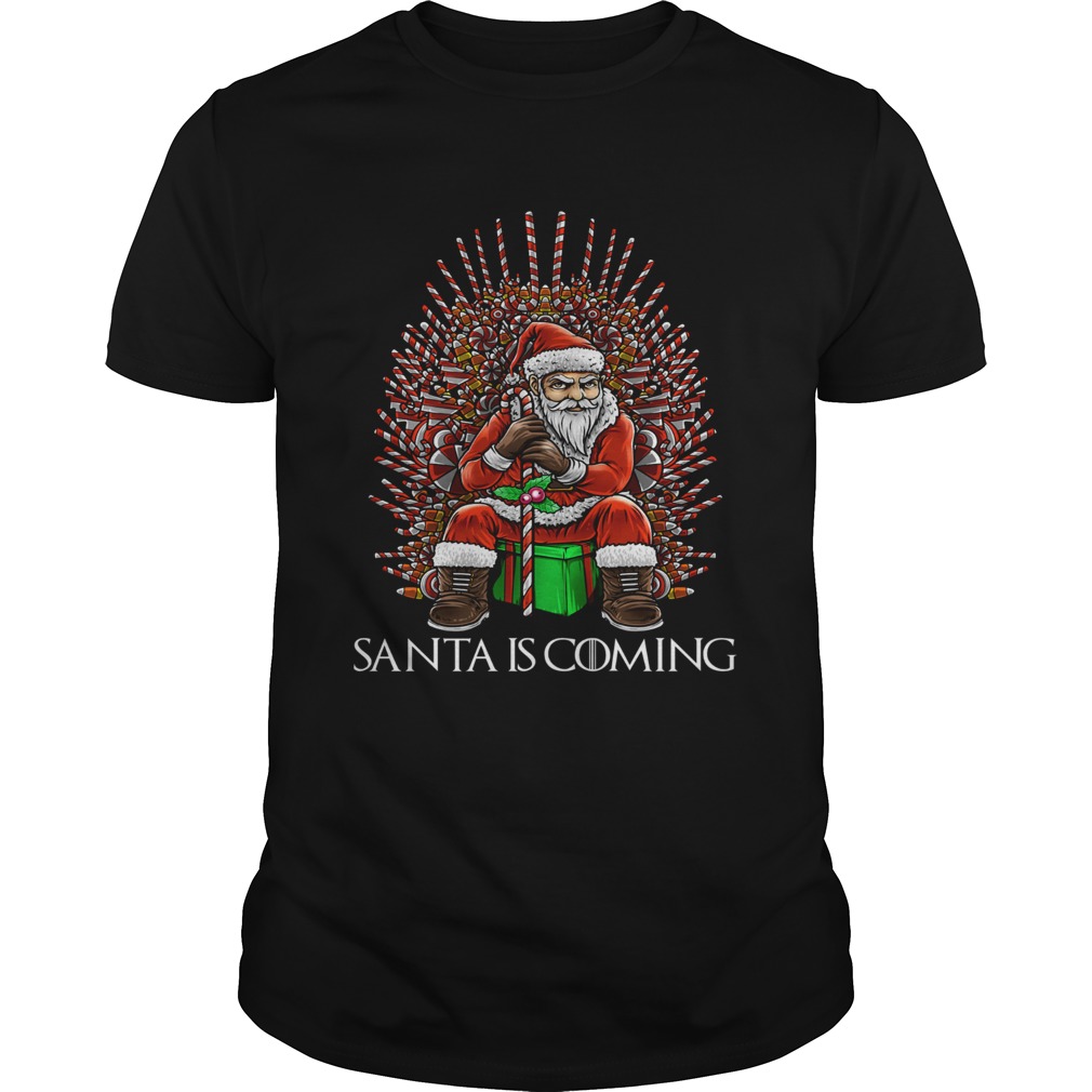 Christmas Santa is coming thone shirt Christmas Santa is coming thone shirt