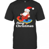 Christmas Skateboarding Santa T-Shirt