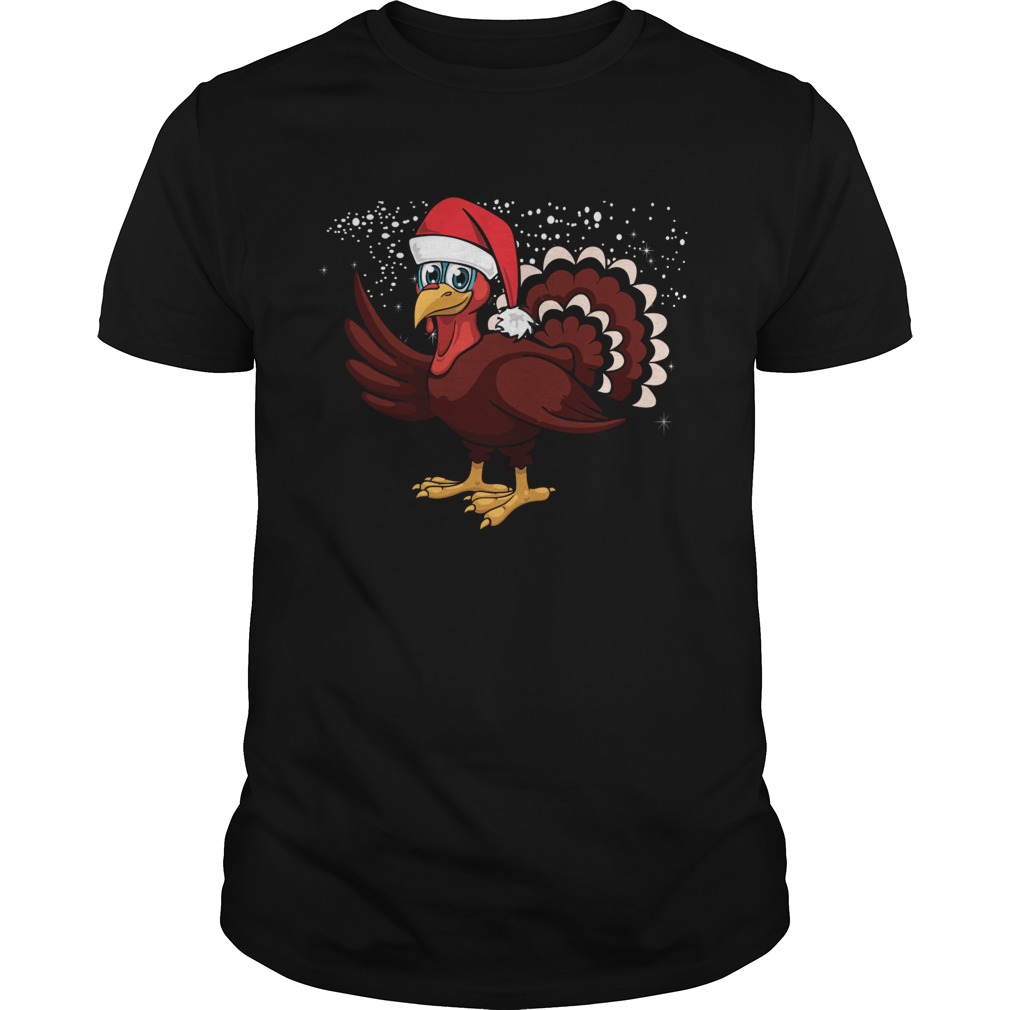 Christmas Turkey Santa Hat Shirt Christmas Turkey Santa Hat Shirt