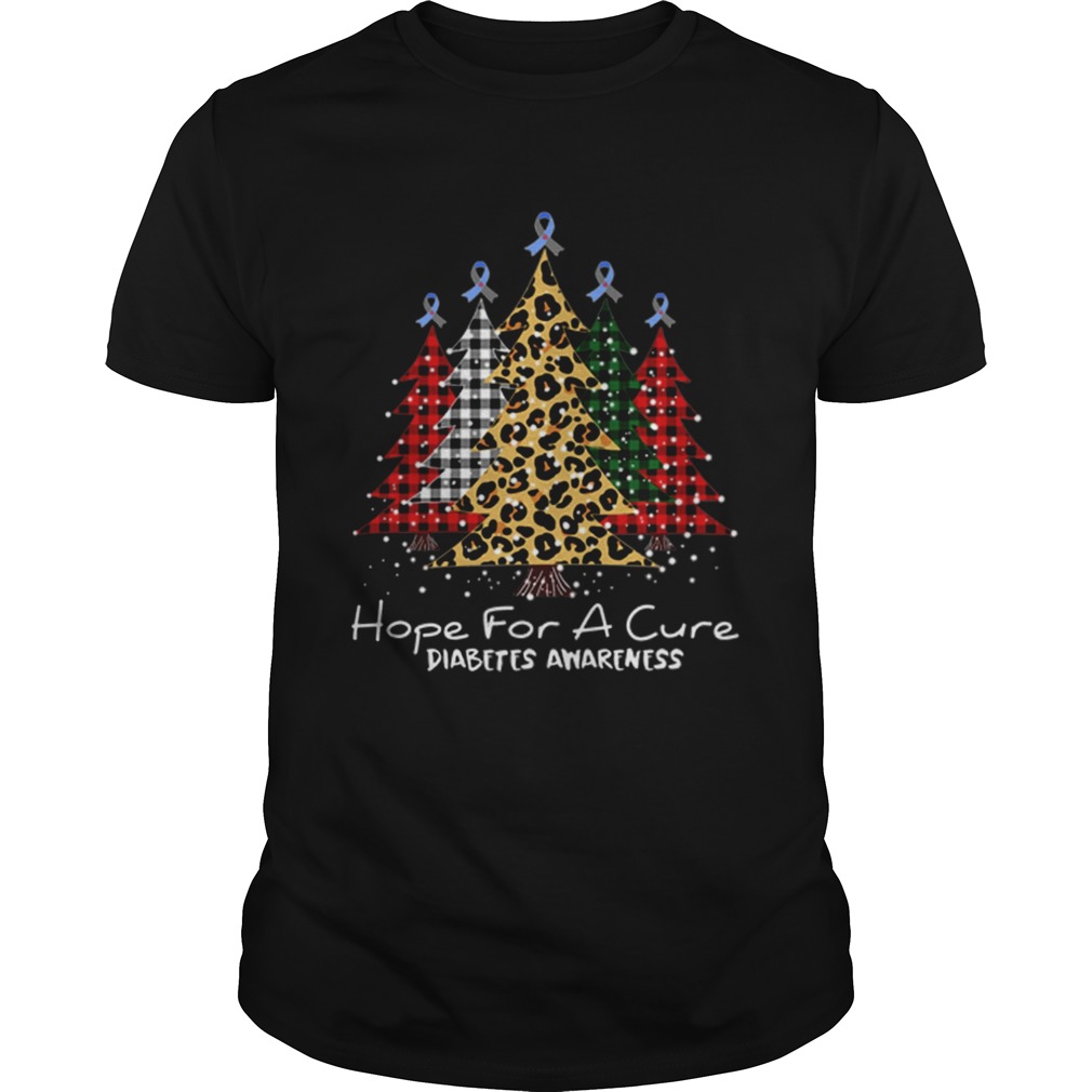 Christmas tree hope for a cure Diabetes Awareness shirt Christmas tree hope for a cure Diabetes Awareness shirt