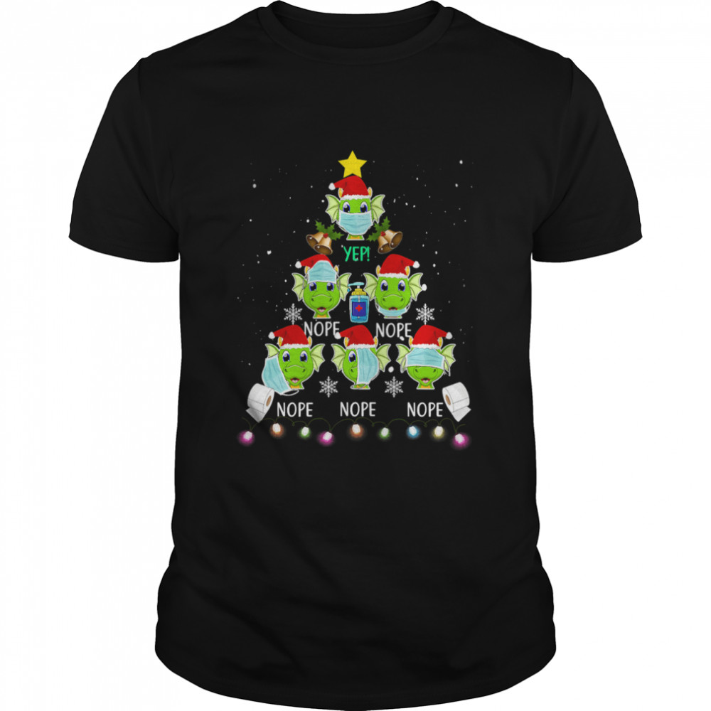 Christmastree 2020 Dragon Wearing Mask Toilet Paper Nope shirt Christmastree 2020 Dragon Wearing Mask Toilet Paper Nope shirt