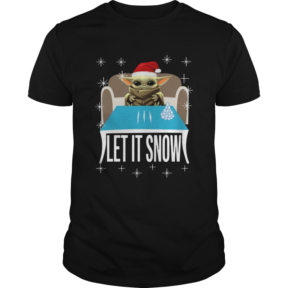 Cocaine Yoda Santa Let It Snow shirt Cocaine Yoda Santa Let It Snow shirt