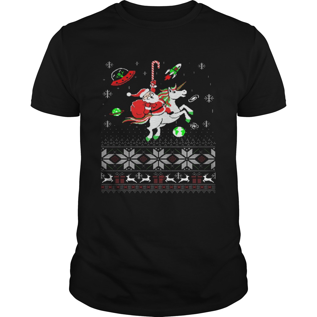 Colorful Santa Unicorn Ugly Christmas shirt Colorful Santa Unicorn Ugly Christmas shirt