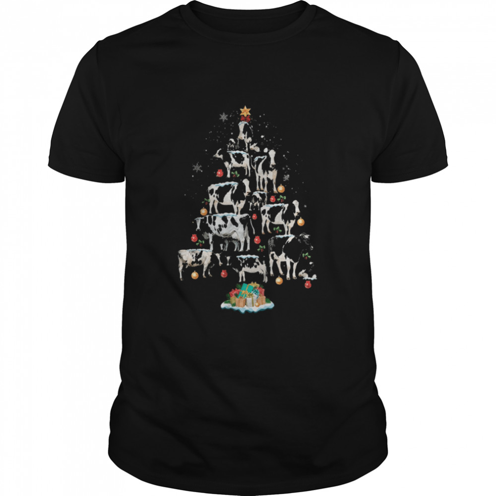 Cows christmas tree shirt Cows christmas tree shirt