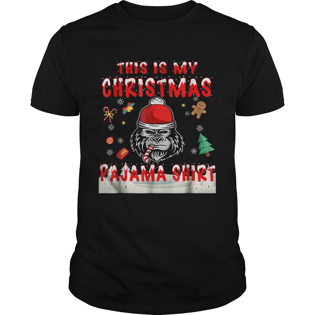 Cute Gorilla This Is My Christmas Pajama shirt Cute Gorilla This Is My Christmas Pajama shirt