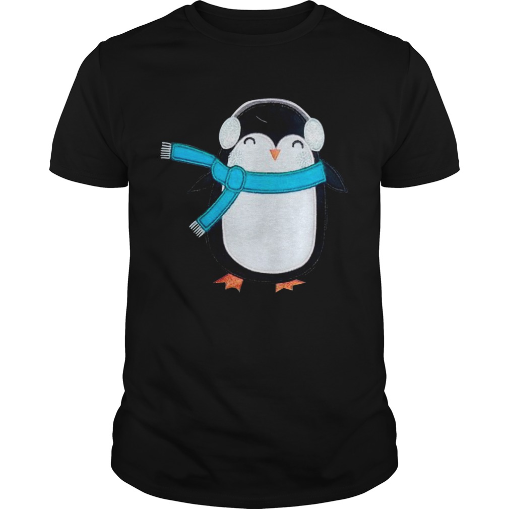 Cute Penguin Bird Headphone Christmas shirt Cute Penguin Bird Headphone Christmas shirt