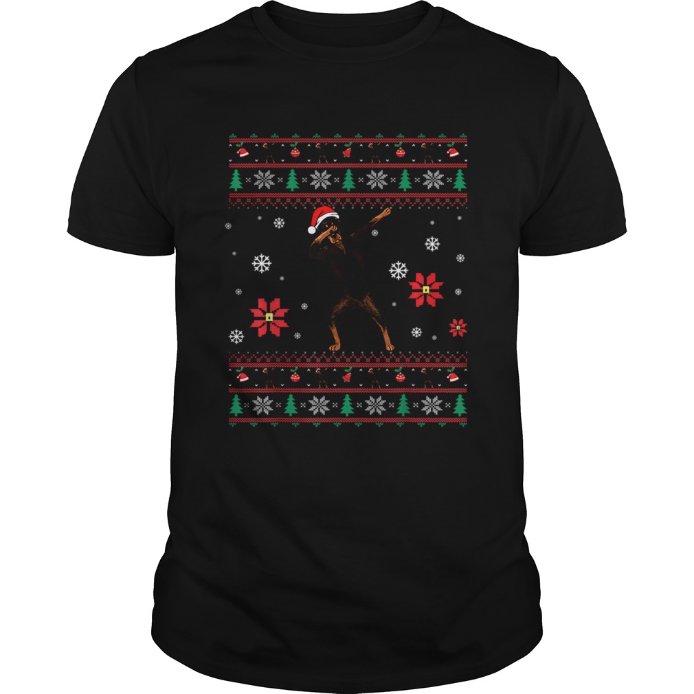 Dabbing Doberman Christmas shirt Dabbing Doberman Christmas shirt