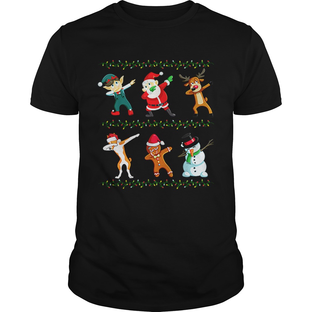 Dabbing Santa Basenji And Friends Christmas shirt Dabbing Santa Basenji And Friends Christmas shirt
