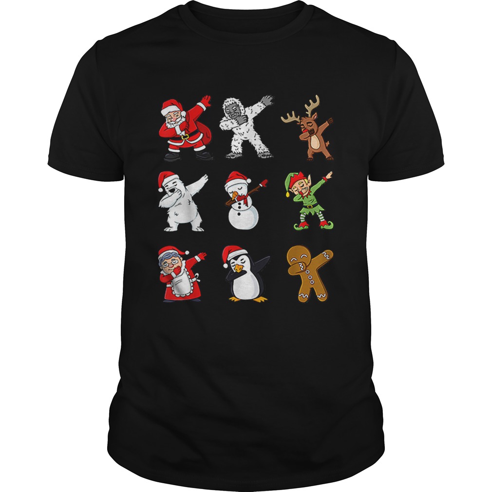 Dabbing Santa Claus And Friends Christmas shirt Dabbing Santa Claus And Friends Christmas shirt